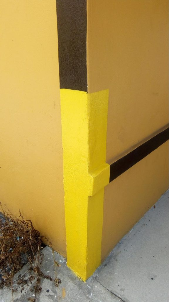 Painted building detail, Clearwater, Florida 